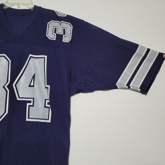Sand Knit Macgregor Dallas Cowboys Hershel Walker #34 NFL Football Jersey Large - Picture 7 of 14
